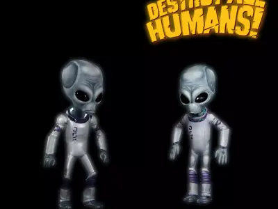 Crypto 137 Destroy All Humans Fanmodel Low-poly 3D model