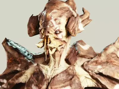 Crab Alien Low-poly 3D model