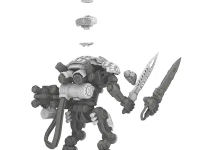 Project Cervantes-28mm Conquistador Main Battle Mecha 3D print model