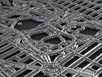 Sci-Fi Manhattan Streets 3D model