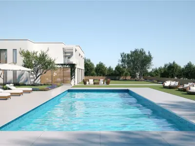 Exterior House Scene 6 - Pool Hotel 3D model