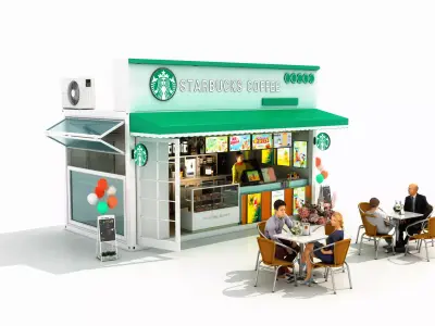 Starbucks Coffee Container 3D model
