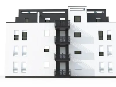 Apartment Building 3D model