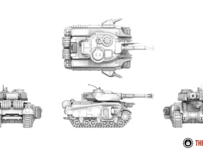 Primus Scions - Percheron Battle Tank 3D print model