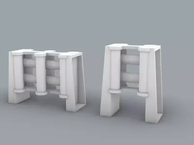 Fairlead Set  Low-poly 3D model