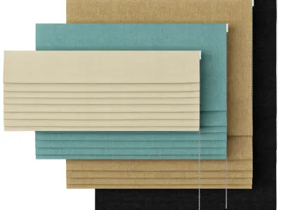 Roman Curtains 03 English Blinds Corbridge 3D model