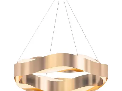 gold chandelier 3D model shop