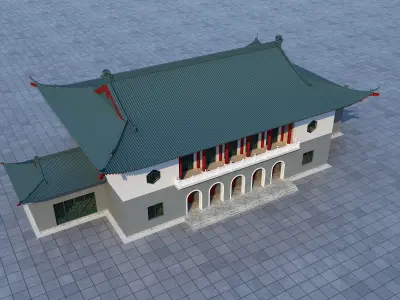 Japanese Temple 3D model
