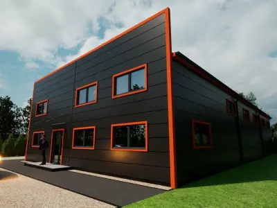 storage or logistic warehouse model 3D model