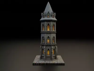 Medieval tower 3D print model