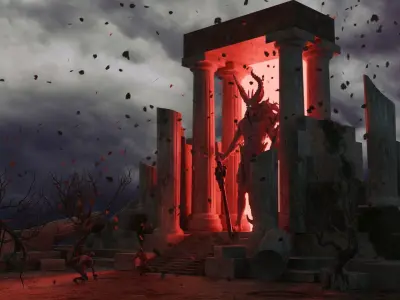 The Awakening Concept Art By Blenderworks Low-poly 3D model