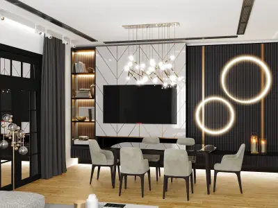 hotel interior 3D model