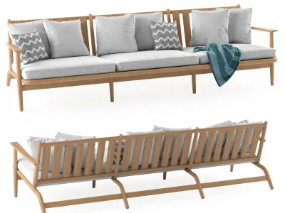 Levante 3-Seat Sofa 3D model