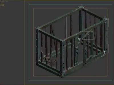 cage metal 3D model