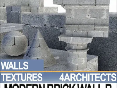 Modern Brick Wall B Texture