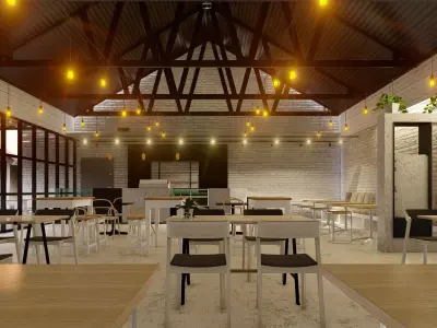 CAFE MINIMALIS 3D model