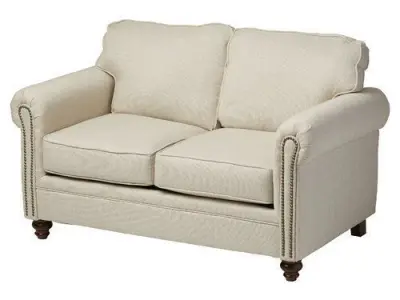 Suffield Rolled Arms Loveseat Sofa Long Chair 3D model