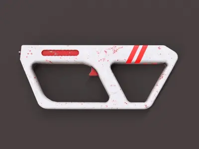 Sci-Fi Gun  Low-poly 3D model buy