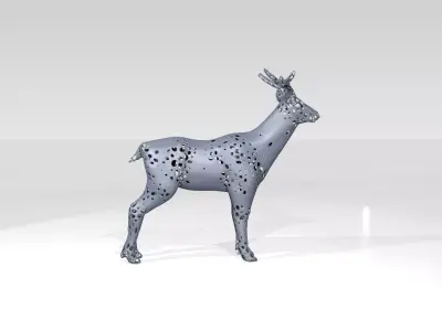 Deer Voronoi 3D model