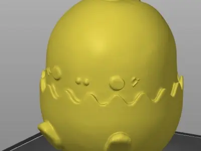 eggy dino 3 types 3D print model