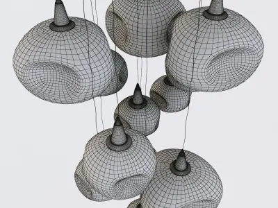 Deckenleuchte chandelier 3D model