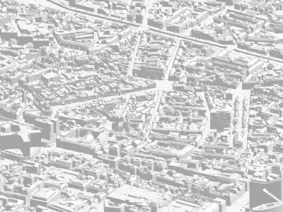 Brussels City Center 3D model