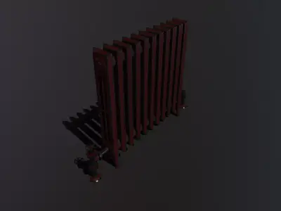 Radiator Low-poly 3D model