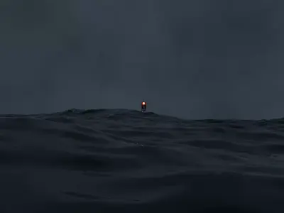 Deep Ocean Signal Red Buoy 3D model