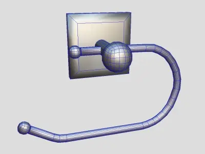 Toilet Roll Holder 2 Low-poly 3D model