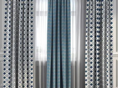 Curtain Set 197 3D model