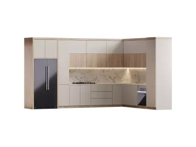 Modern kitchen 08 3D model