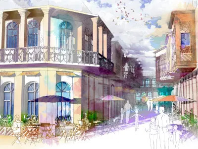 Traditional Arab street 3D model