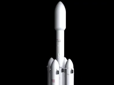 Falcon Super Heavy  3D model