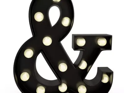 Andy Letter Table Lamp 3D model