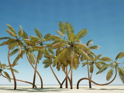 beach props - low-poly  3D Model Pack