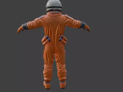High Poly Astronaut Spacesuit Cinematic Detail 4K PBR Textures 3D model