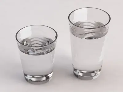 DESIGN-Glass Water Wave Low-poly 3D model