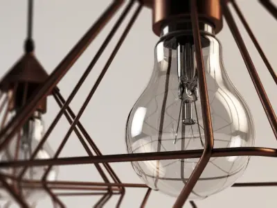 Tarbes Eglo - Vintage lamp 3D model