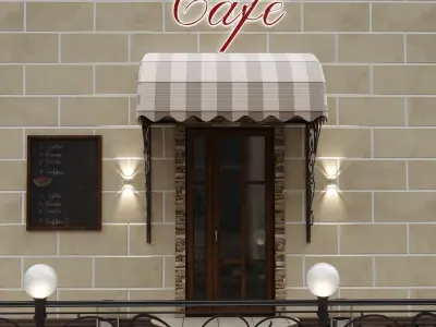 Entrance group cafe 3D model