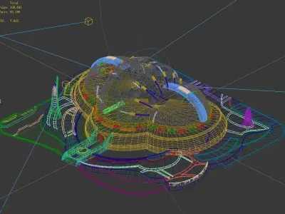 Spacecraft - Terrain Reconstruction Institute 03 3D model