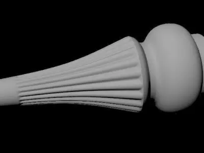 leg High quality 3d models for processing on a cnc machine  3D model 2
