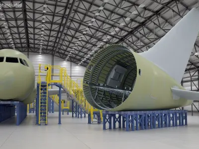  A320 Airbus Rear Fuselage With Tail Unit 