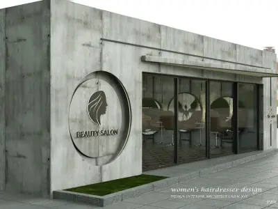  hairdresser salon 3d model 3D model