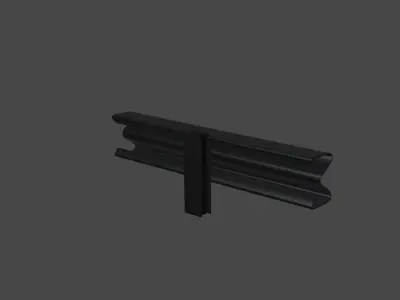 The Road Side Barrier  3D model