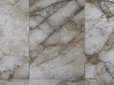 Wall Tiles Museum Crystal Thunder 160x320 Set 1 Texture