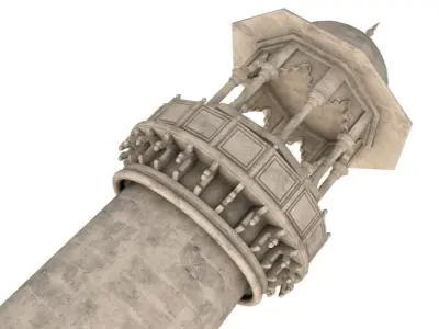 Minaret 3D model