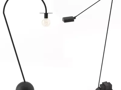 Floor Lamps Set 3D model