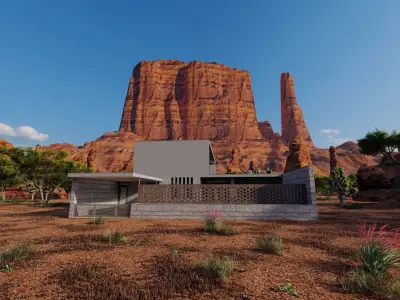 Casa Scene-villa-modern house 3D model