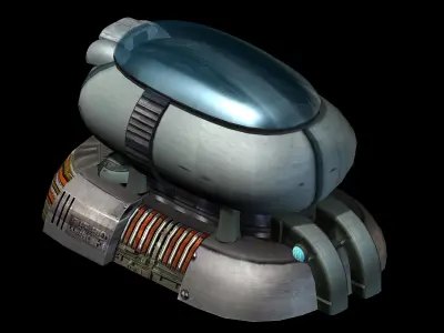 Future World - Ground Container 03 3D model
