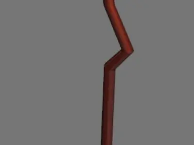 Street light Low-poly 3D model